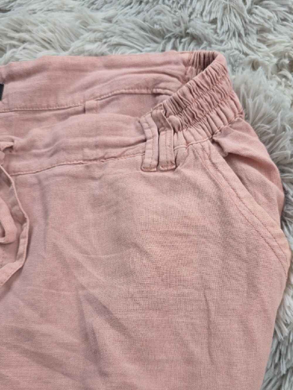 Rewash Pale Pink Drawstring Chinos - Picture 4 of 9